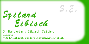 szilard eibisch business card
